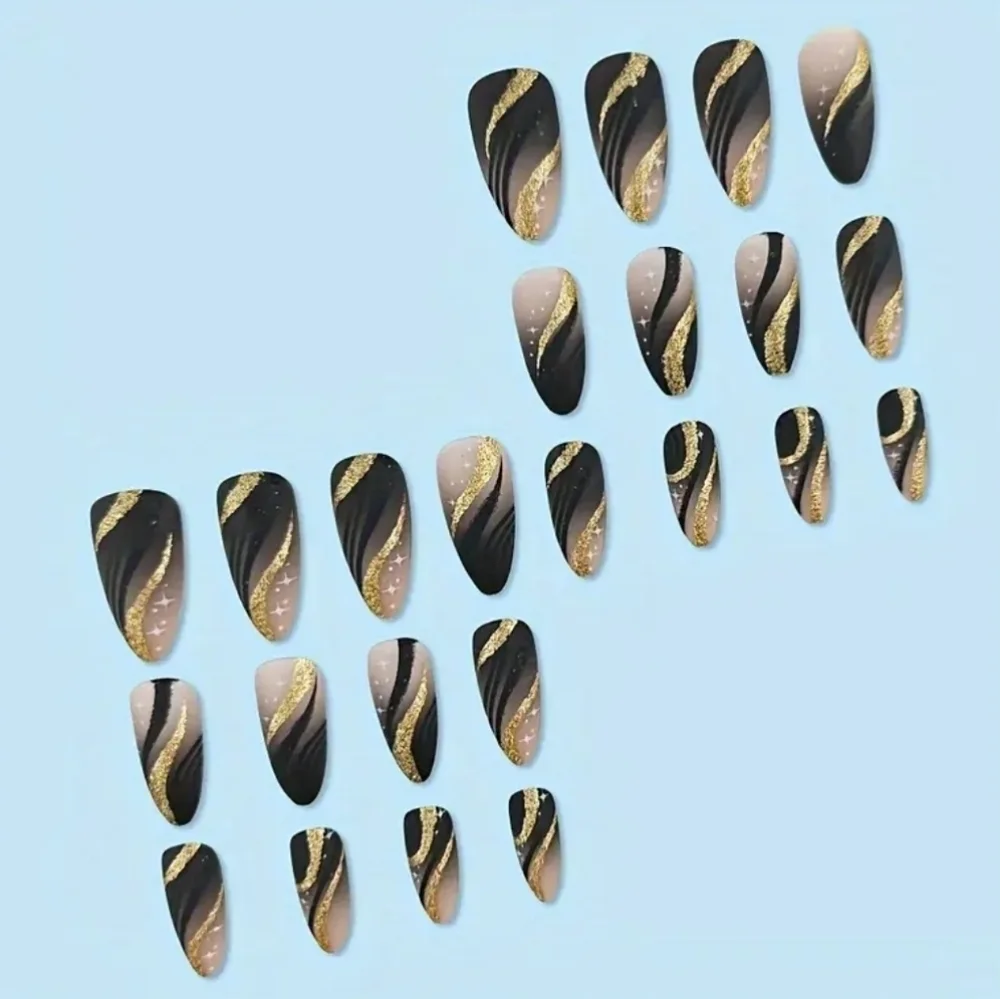 24 Pieces Fake Press On Nails